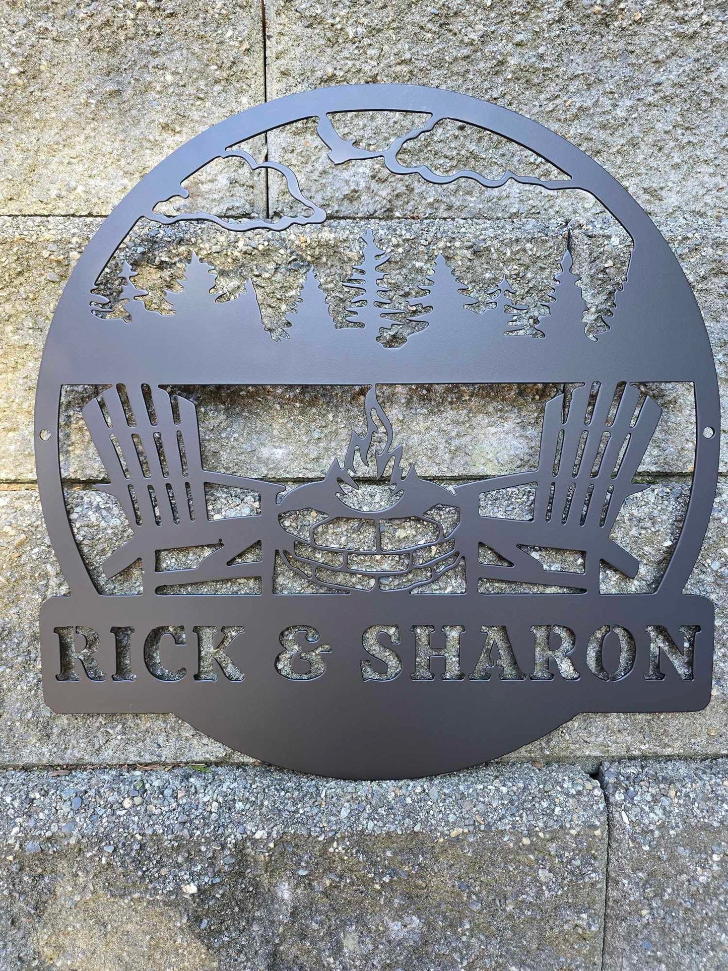 Personalized Campfire Sign