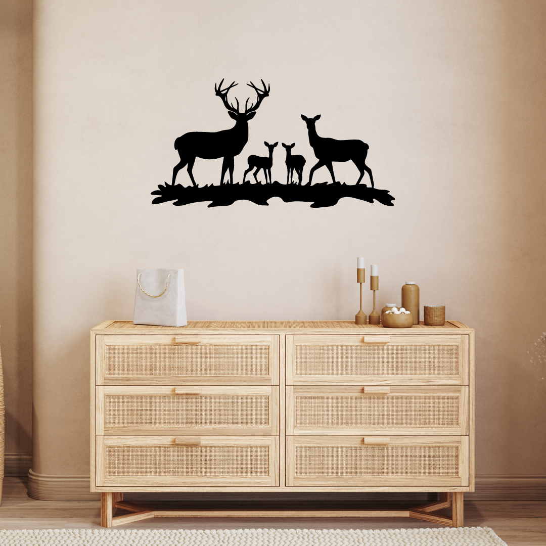 Deer Family Wall Art