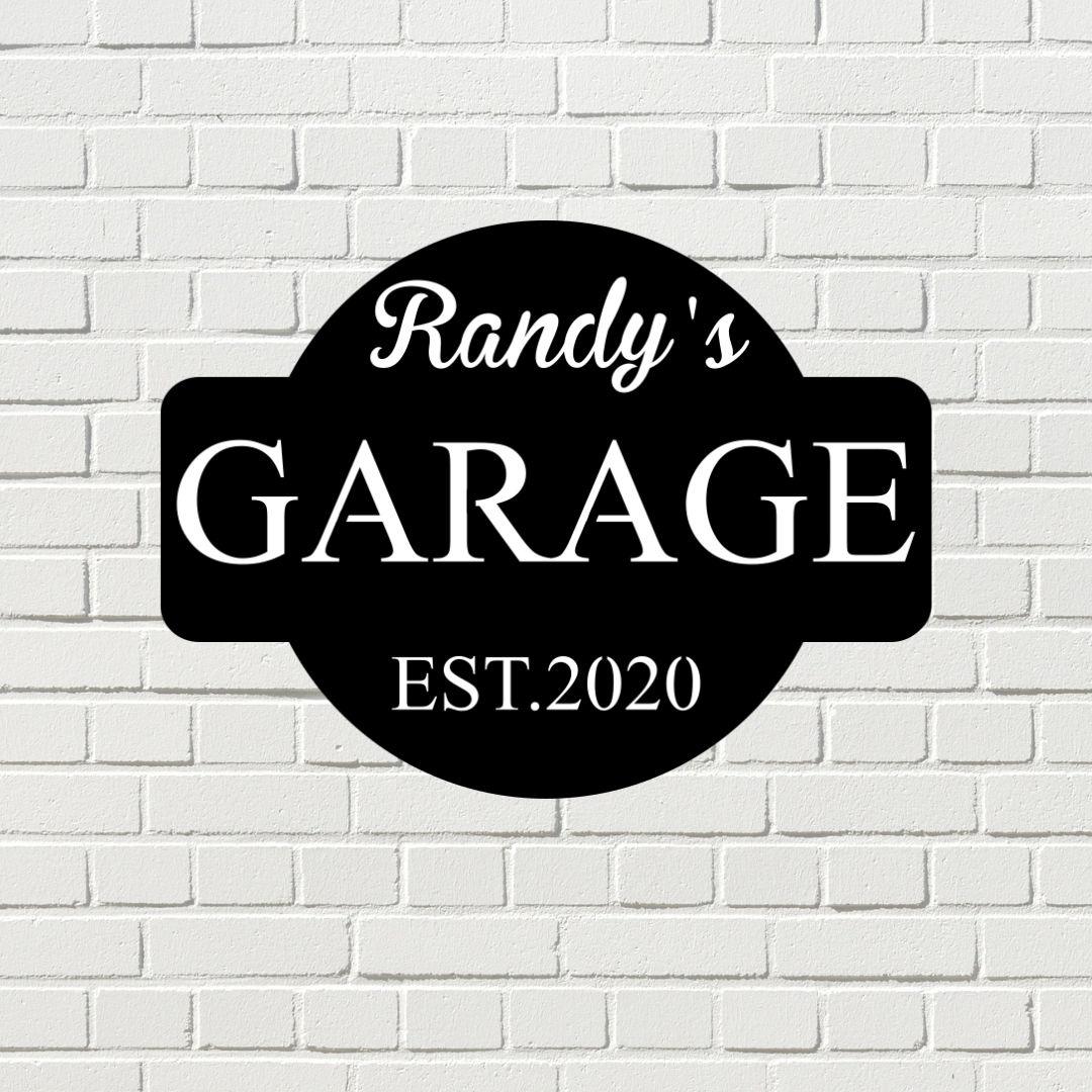 Personalized Garage Sign