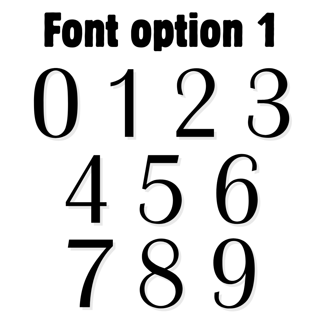 Individual Address Numbers | Metal Address Numbers