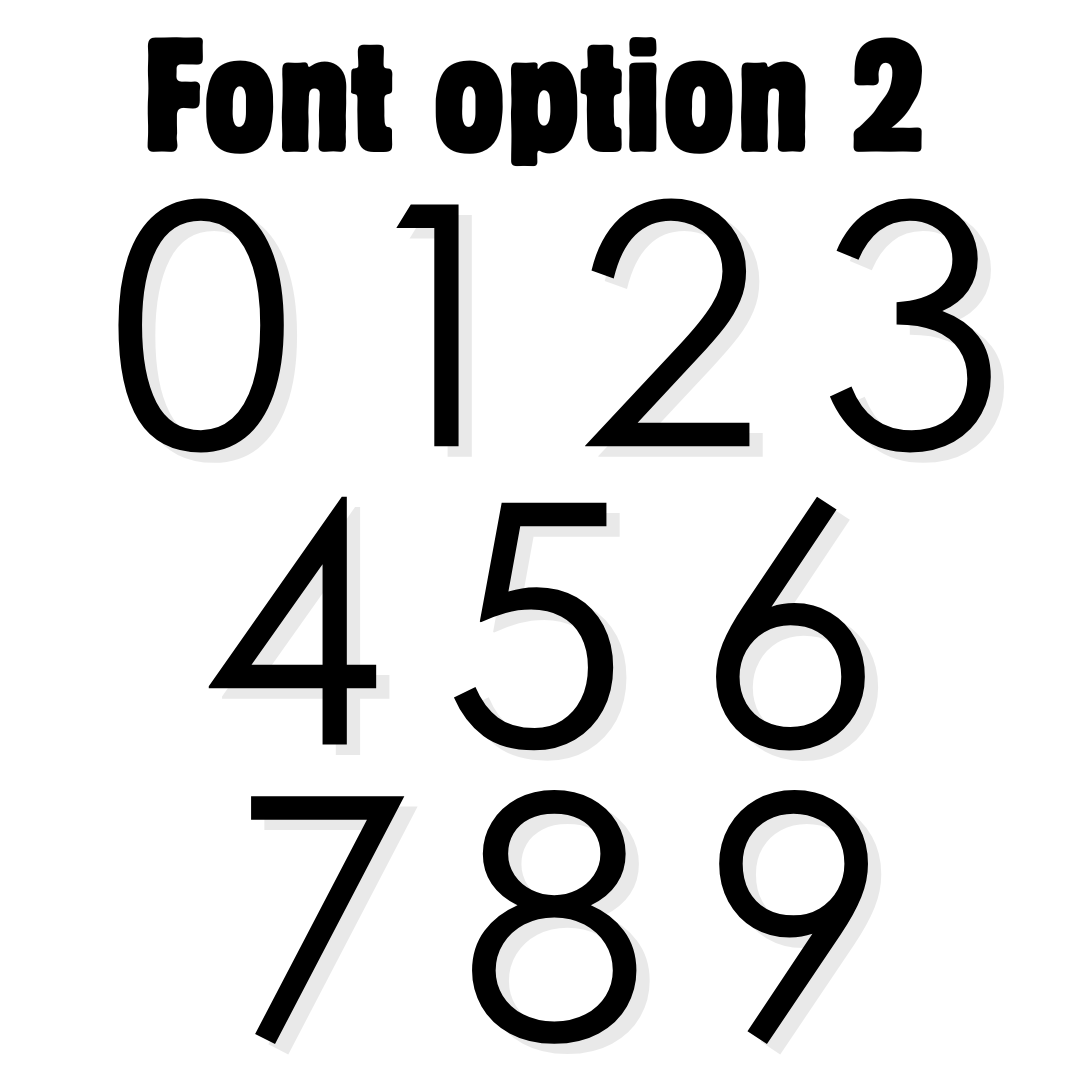 Individual Address Numbers | Metal Address Numbers