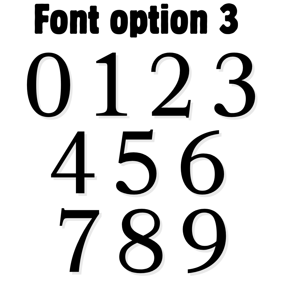 Individual Address Numbers | Metal Address Numbers