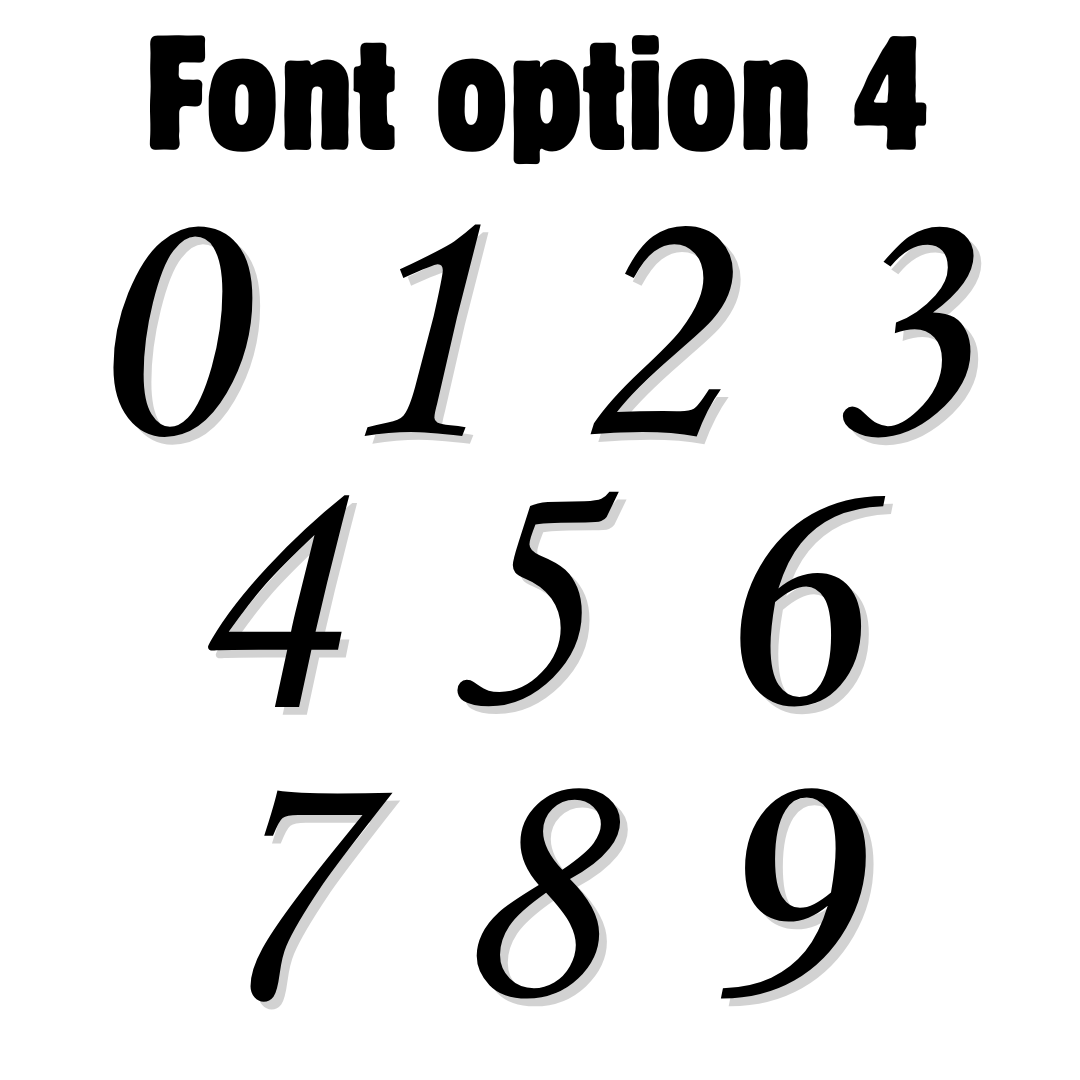 Individual Address Numbers | Metal Address Numbers