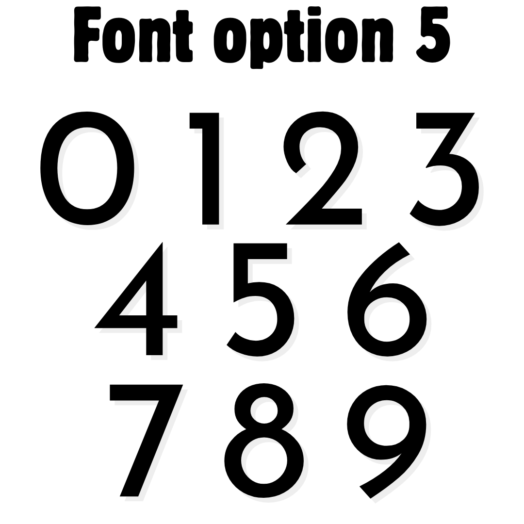 Individual Address Numbers | Metal Address Numbers