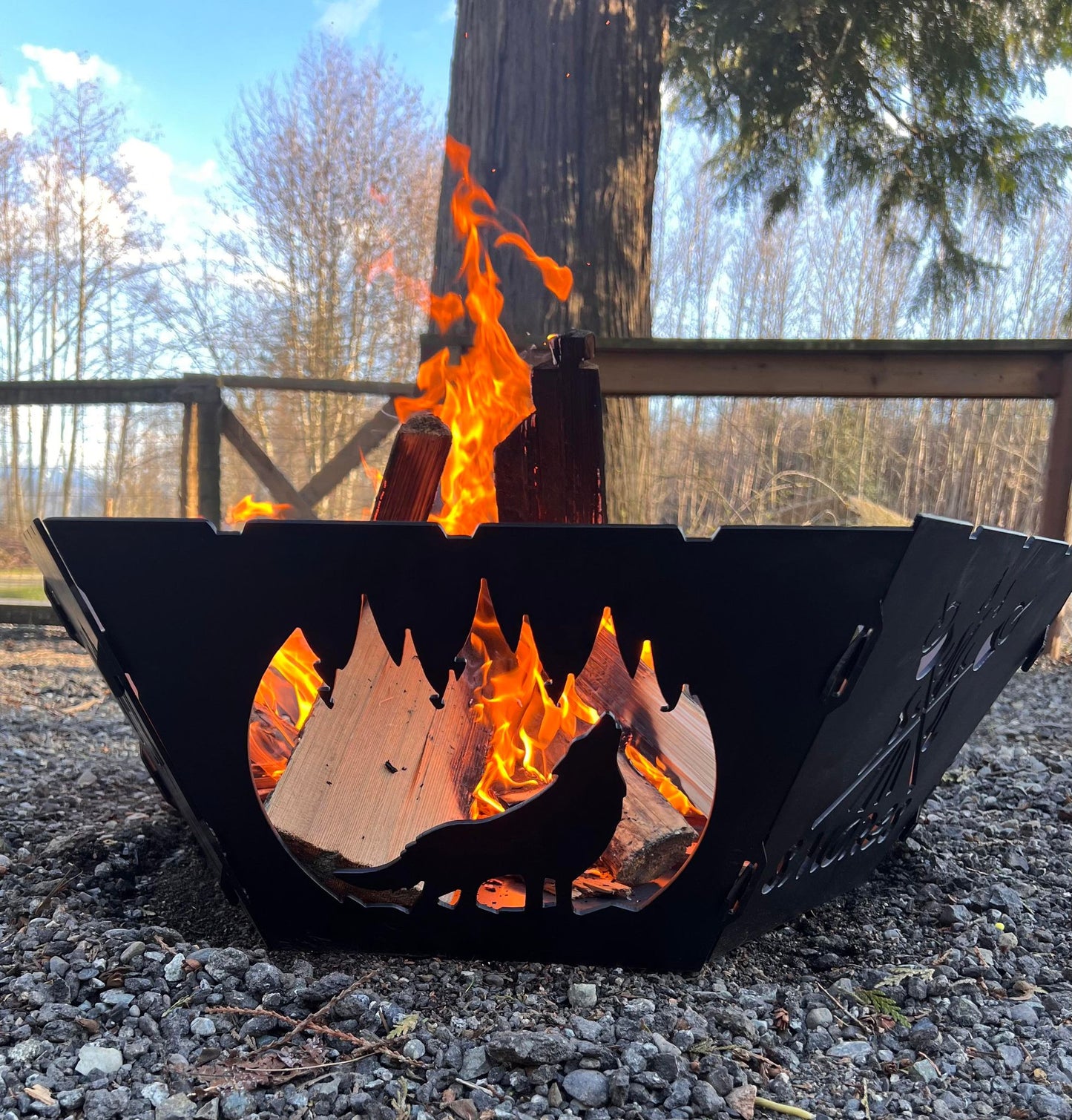 6 Sided Personalized Fire Pit