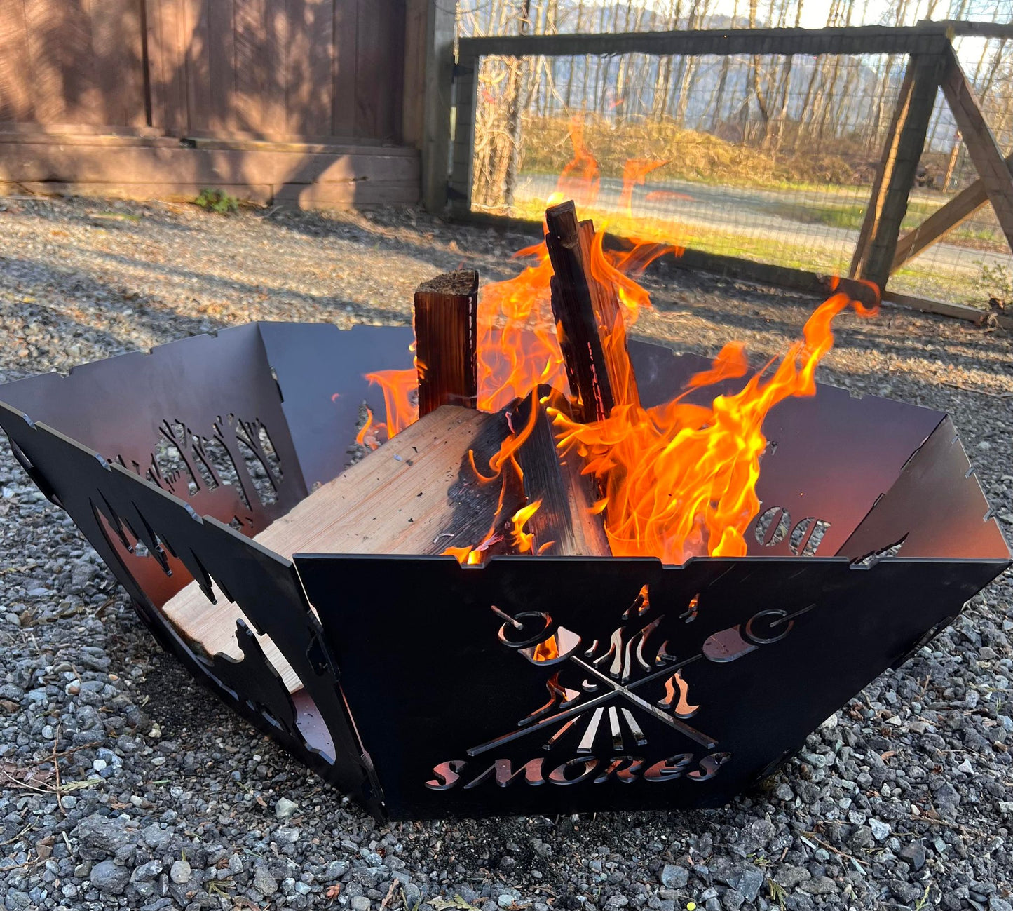 6 Sided Personalized Fire Pit