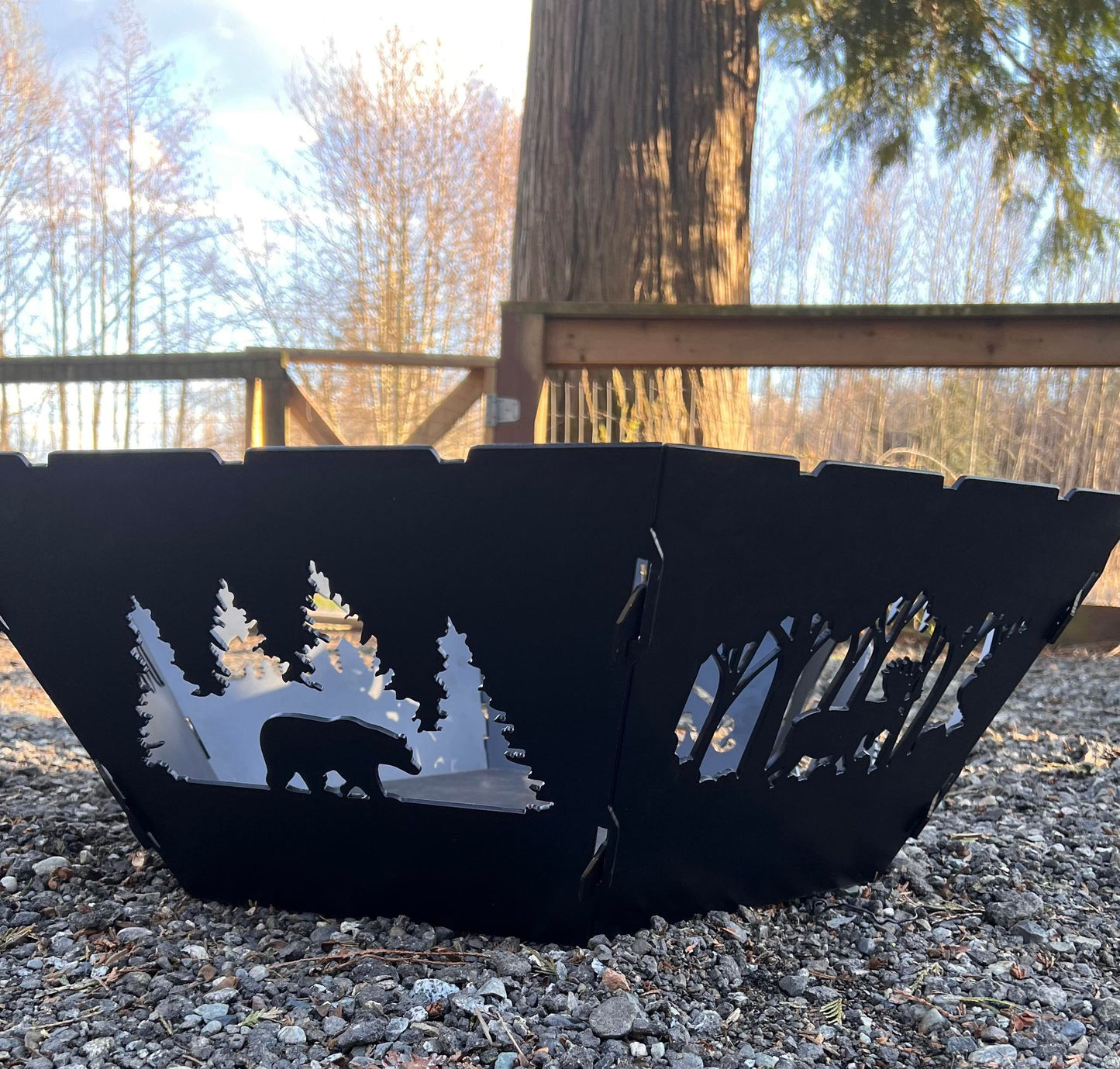 6 Sided Personalized Fire Pit