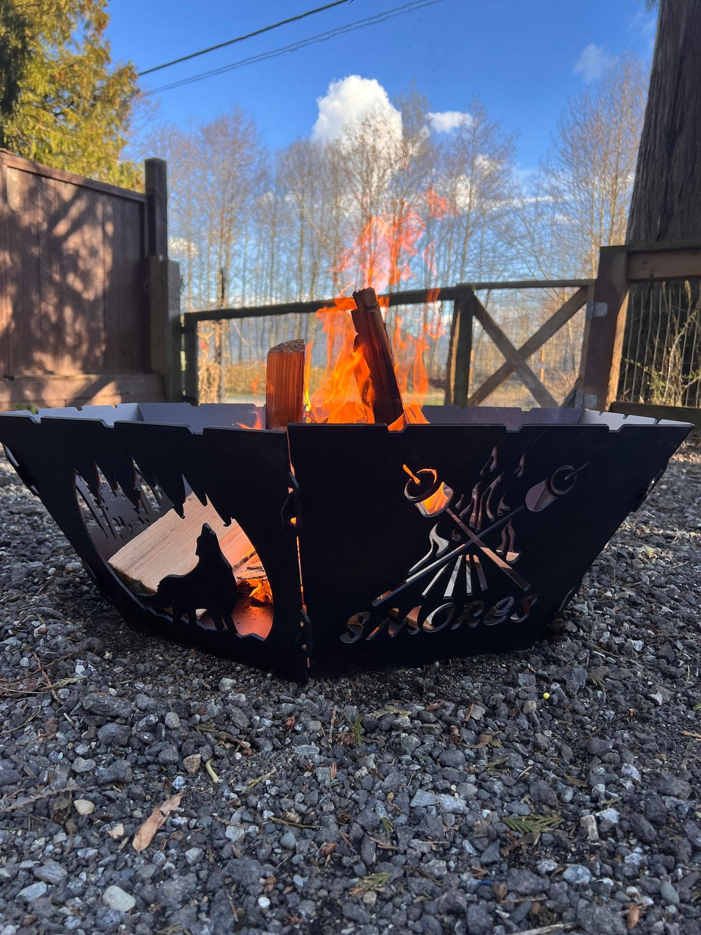 6 Sided Personalized Fire Pit