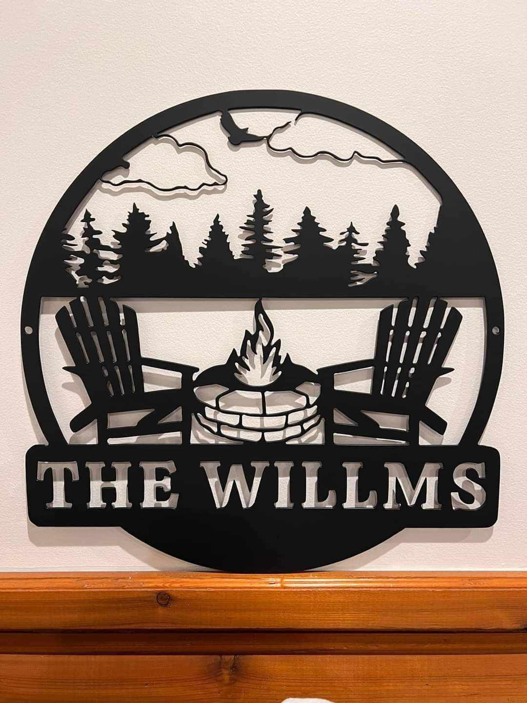 Personalized Campfire Sign