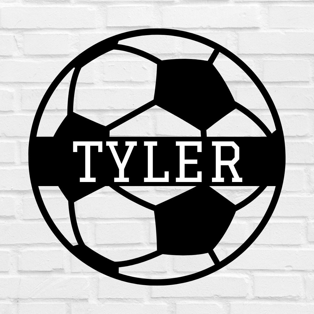 Personalized Soccer Ball Sign