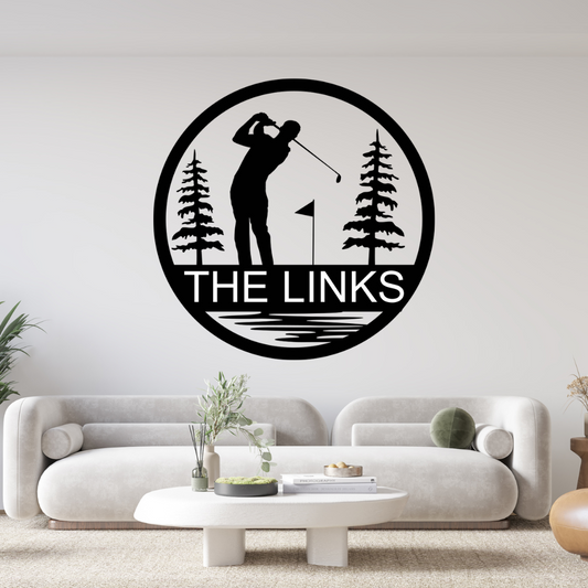 Personalized Golf Sign