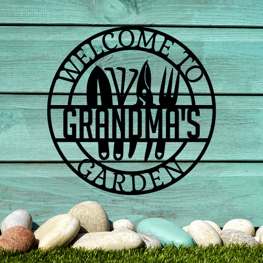 Personalized Garden Welcome Sign