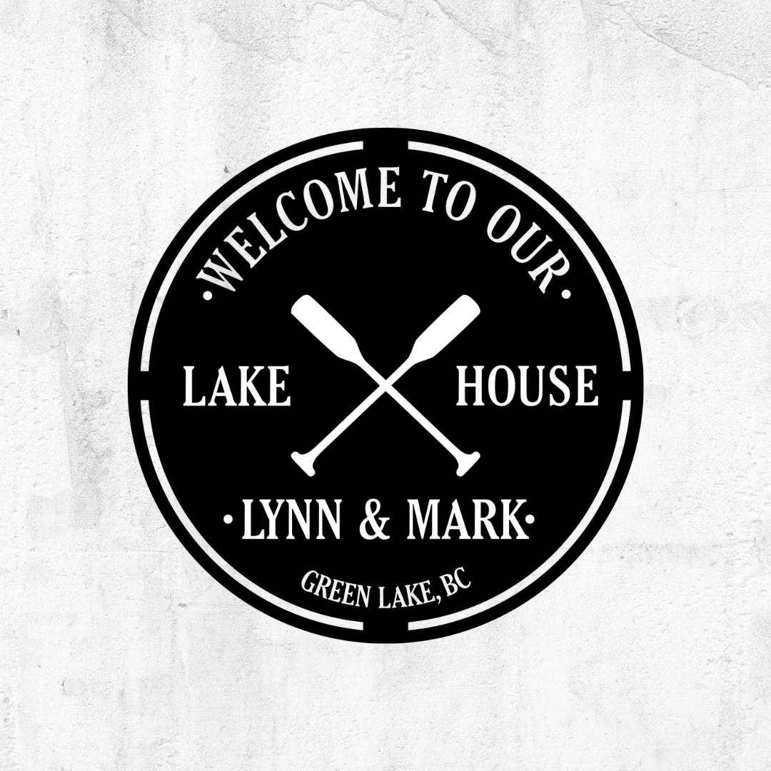 Personalized Welcome To Our Lake House Sign