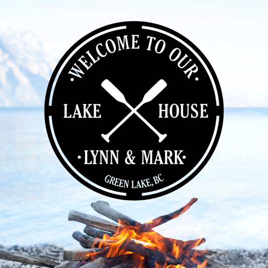 Personalized Welcome To Our Lake House Sign