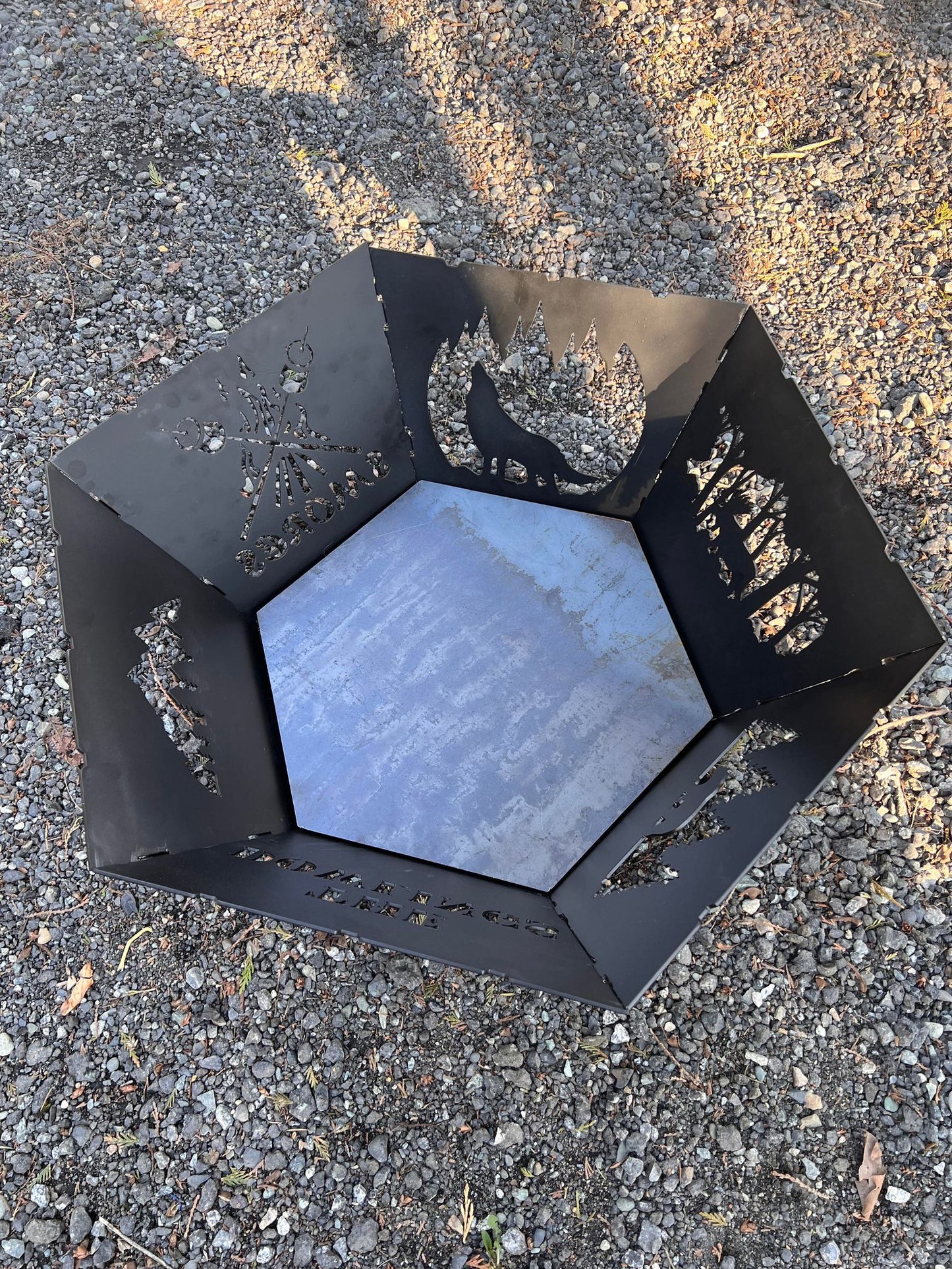 6 Sided Personalized Fire Pit