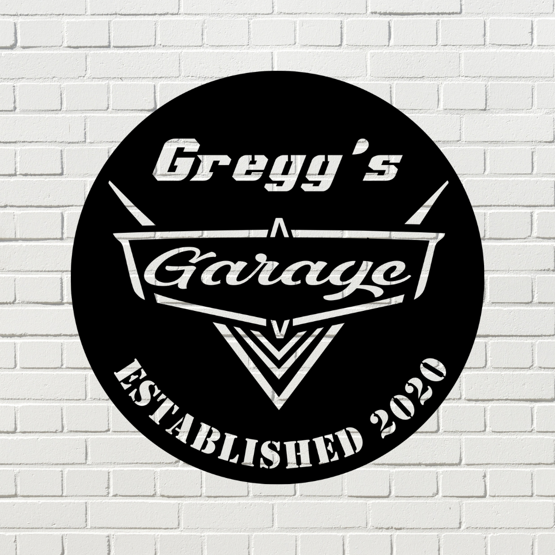 Personalized Garage Sign