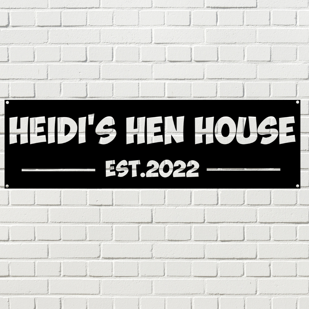 Personalized Hen House Sign