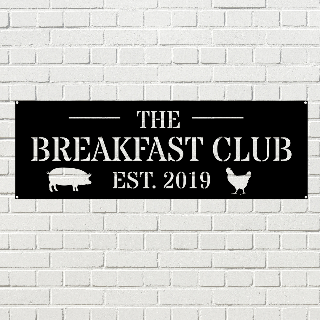 Personalized Breakfast Club Sign