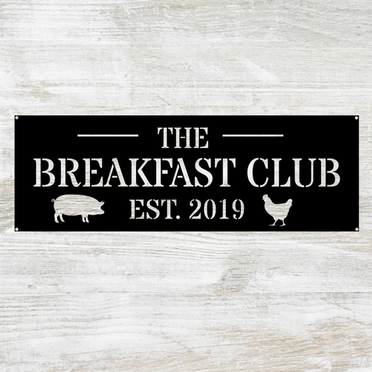 Personalized Breakfast Club Sign