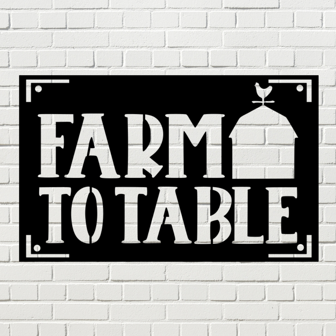 Farm to Table Sign