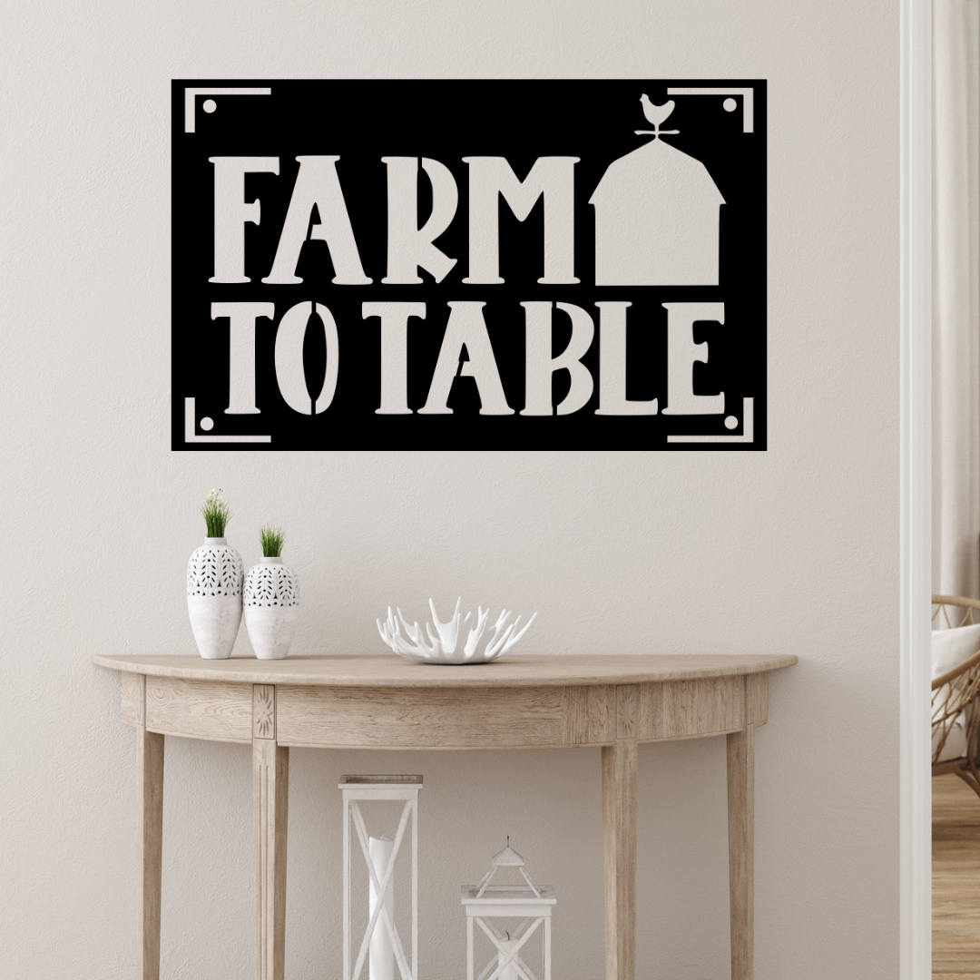 Farm to Table Sign