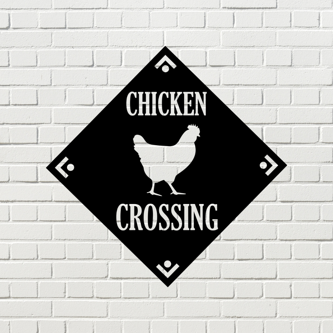 Chicken Crossing Sign